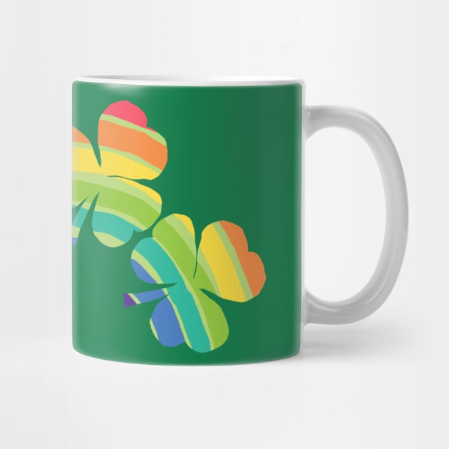 Lucky Shamrock Rainbow for St Patricks Day by ellenhenryart